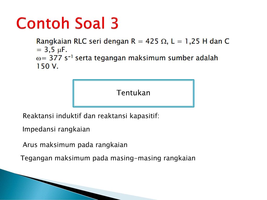 Kumpulan Soal Dan Pembahasan Rangkaian Seri Rlc